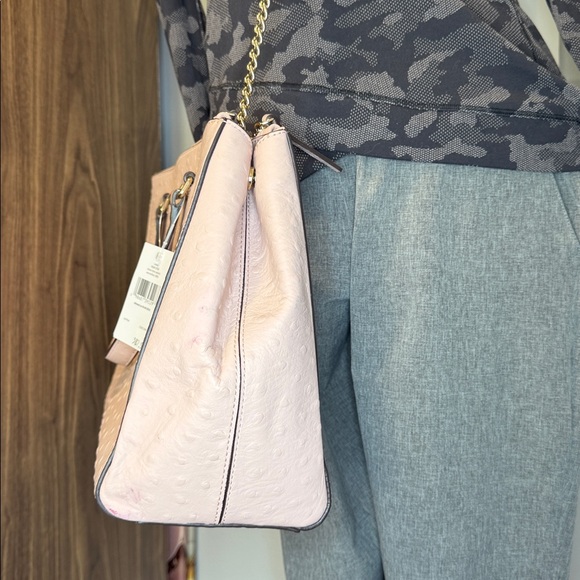 Kate Spade NWT $587 Retail Tags structure blush pebble leather Cross/shld bag - Picture 5 of 16